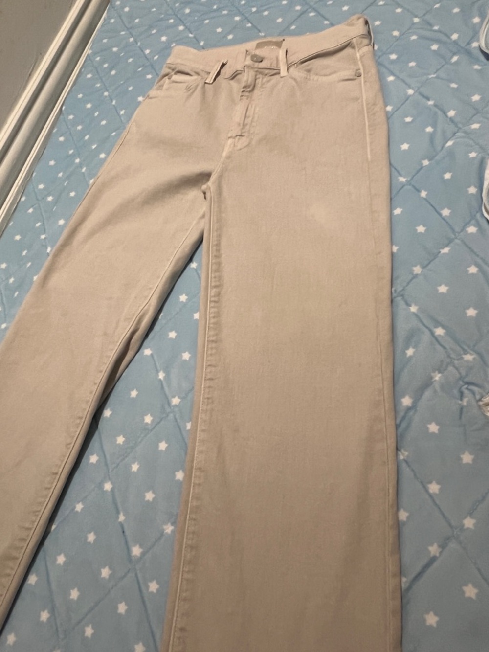 MOTHER The Insider Ankle Fray Chalk It Up Jean size 24 great condition - Picture 7 of 16
